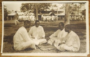 Baganda bys playing at mweso